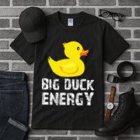 Big Duck Energy Yellow Rubber Duck Design Tall T-Shirt