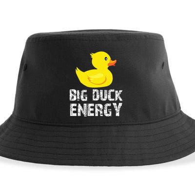 Big Duck Energy Yellow Rubber Duck Design Sustainable Bucket Hat