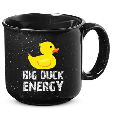 Big Duck Energy Yellow Rubber Duck Design 15oz Campfire Ceramic Mug