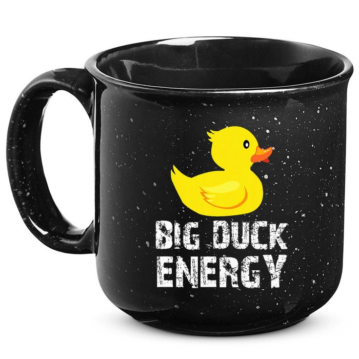 Big Duck Energy Yellow Rubber Duck Design 15oz Campfire Ceramic Mug