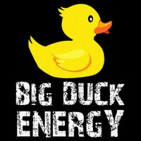 Big Duck Energy Yellow Rubber Duck Design Drawstring Bag