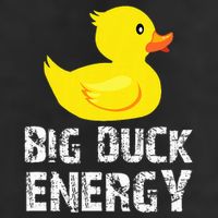 Big Duck Energy Yellow Rubber Duck Design Golf Towel