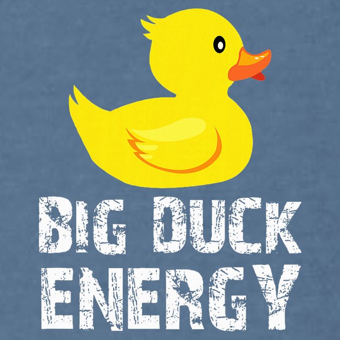 Big Duck Energy Yellow Rubber Duck Design Garment-Dyed Sweatshirt