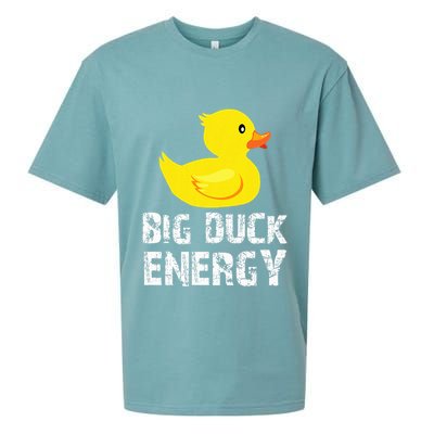 Big Duck Energy Yellow Rubber Duck Design Sueded Cloud Jersey T-Shirt