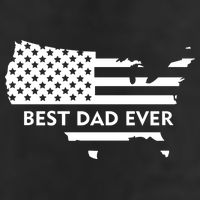 Best Dad Ever Patriot USA Flag 7 Panel Mesh Trucker Snapback Hat