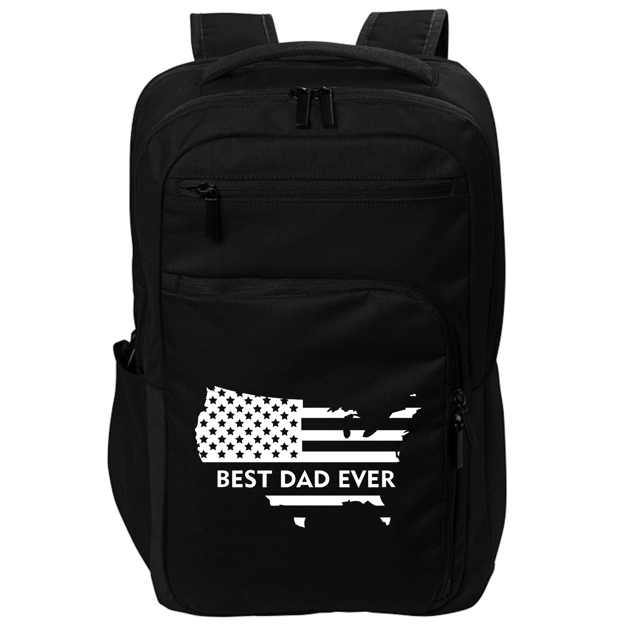 Best Dad Ever Patriot USA Flag Impact Tech Backpack