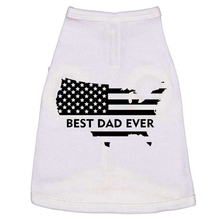 Best Dad Ever Patriot USA Flag Doggie Tank