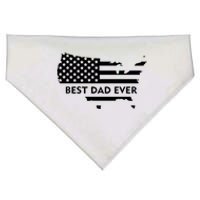 Best Dad Ever Patriot USA Flag USA-Made Doggie Bandana