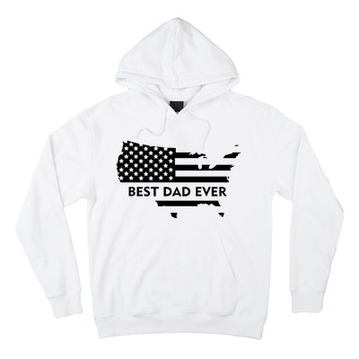 Best Dad Ever Patriot USA Flag Hoodie