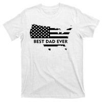 Best Dad Ever Patriot USA Flag T-Shirt