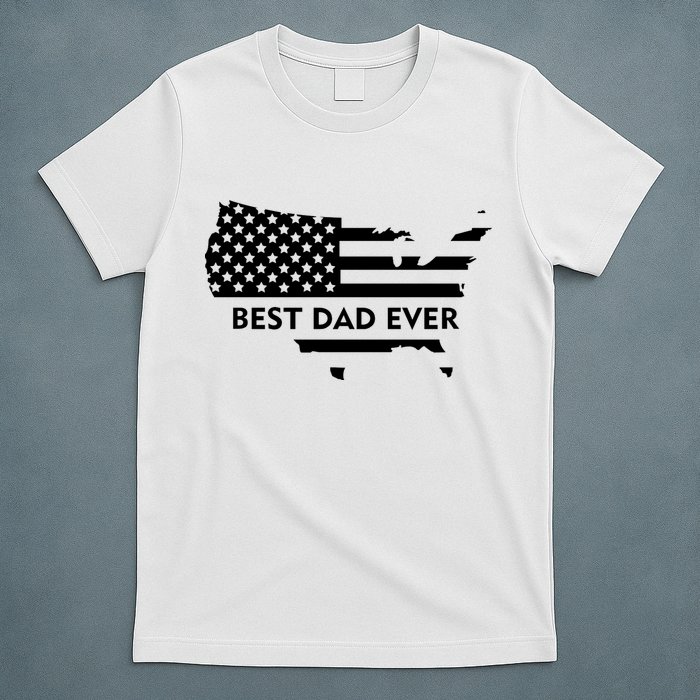 Best Dad Ever Patriot USA Flag T-Shirt