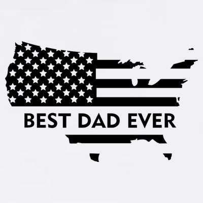Best Dad Ever Patriot USA Flag T-Shirt
