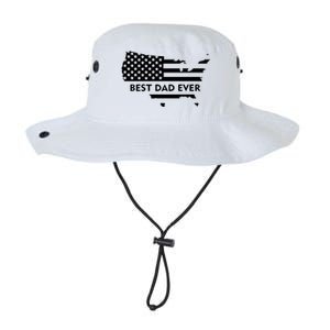 Best Dad Ever Patriot USA Flag Legacy Cool Fit Booney Bucket Hat