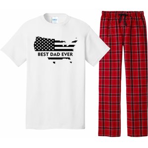 Best Dad Ever Patriot USA Flag Pajama Set