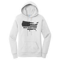 Best Dad Ever Patriot USA Flag Women's Pullover Hoodie