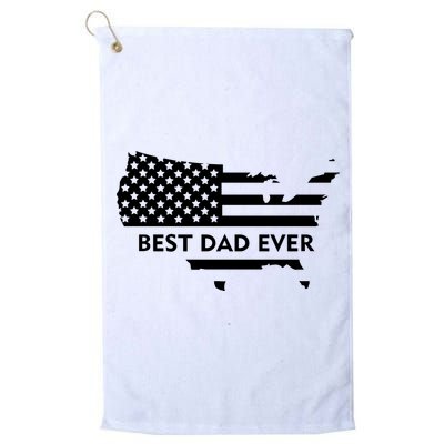 Best Dad Ever Patriot USA Flag Golf Towel
