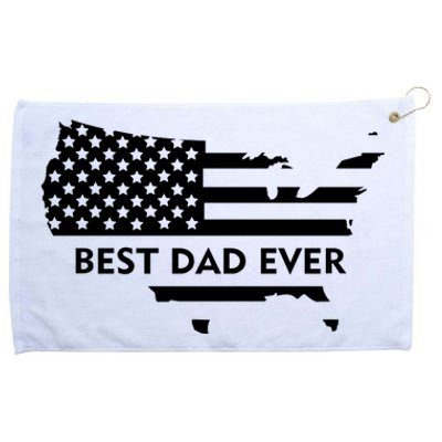 Best Dad Ever Patriot USA Flag Grommeted Golf Towel