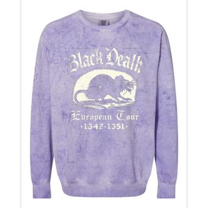 Black Death European Plague Rat Medieval History Colorblast Crewneck Sweatshirt