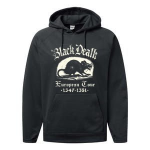 Black Death European Plague Rat Medieval History Performance Fleece Hoodie