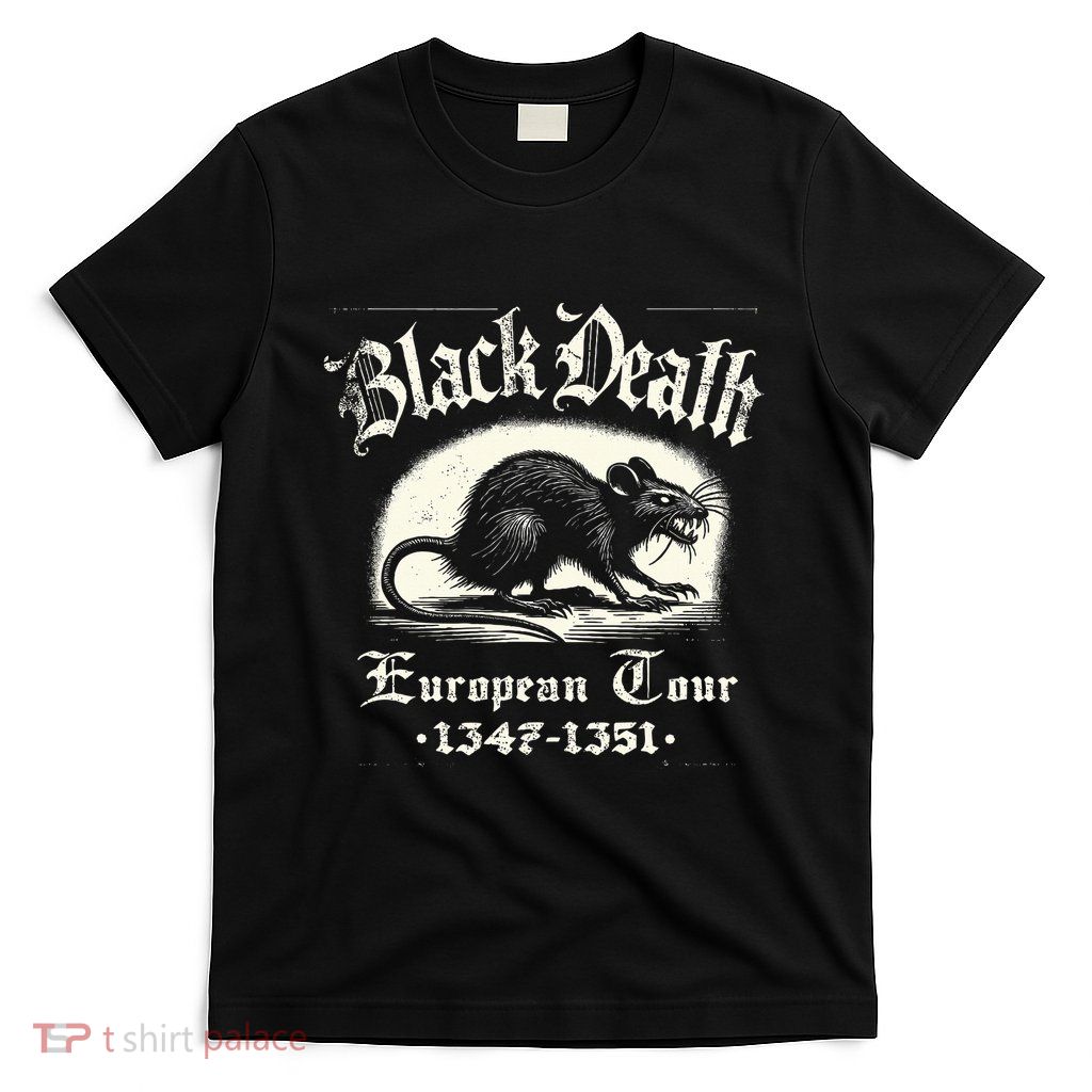 Black Death European Plague Rat Medieval History T-Shirt