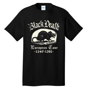 Black Death European Plague Rat Medieval History Tall T-Shirt