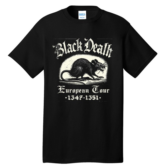 Black Death European Plague Rat Medieval History Tall T-Shirt