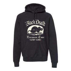 Black Death European Plague Rat Medieval History Premium Hoodie