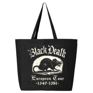 Black Death European Plague Rat Medieval History 25L Jumbo Tote