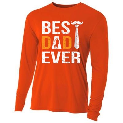 Best Dad Ever Gift Cooling Performance Long Sleeve Crew