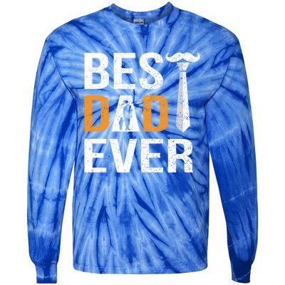 Best Dad Ever Gift Tie-Dye Long Sleeve Shirt