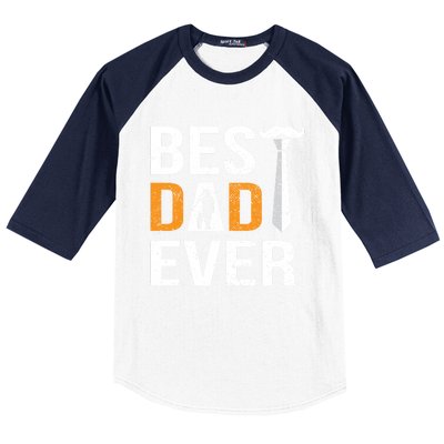 Best Dad Ever Gift Baseball Sleeve Shirt