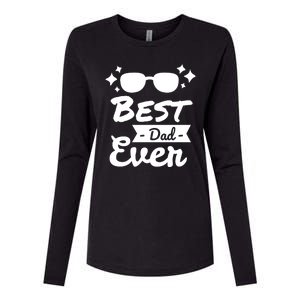 Best Dad Ever Cool Fathers Day Gift Womens Cotton Relaxed Long Sleeve T-Shirt