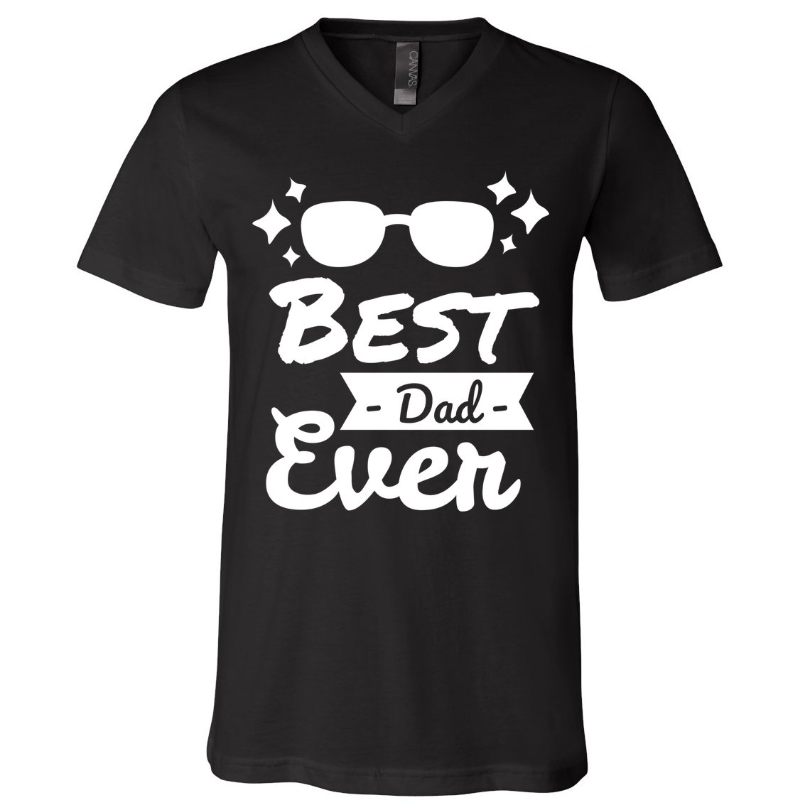 Best Dad Ever Cool Fathers Day Gift V-Neck T-Shirt