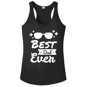 Best Dad Ever Cool Fathers Day Gift Ladies PosiCharge Competitor Racerback Tank