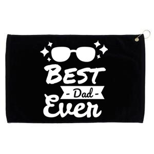 Best Dad Ever Cool Fathers Day Gift Grommeted Golf Towel