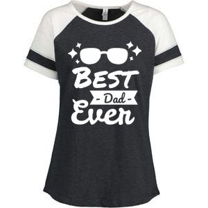 Best Dad Ever Cool Fathers Day Gift Enza Ladies Jersey Colorblock Tee