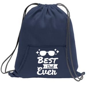 Best Dad Ever Cool Fathers Day Gift Sweatshirt Cinch Pack Bag