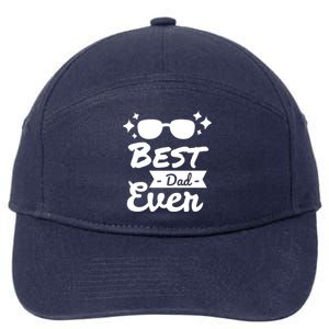 Best Dad Ever Cool Fathers Day Gift 7-Panel Snapback Hat