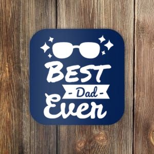 Best Dad Ever Cool Fathers Day Gift Coaster