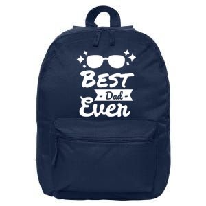 Best Dad Ever Cool Fathers Day Gift 16 in Basic Backpack