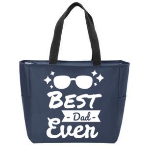 Best Dad Ever Cool Fathers Day Gift Zip Tote Bag