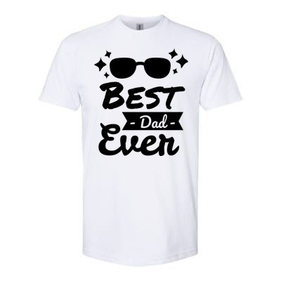 Best Dad Ever Cool Fathers Day Gift Softstyle® CVC T-Shirt