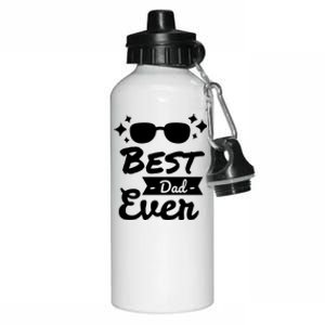 Best Dad Ever Cool Fathers Day Gift Aluminum Water Bottle