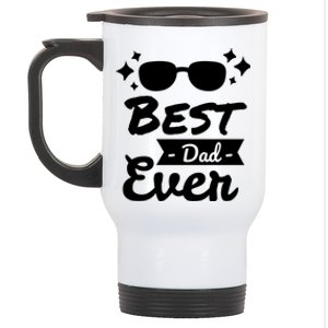 Best Dad Ever Cool Fathers Day Gift Stainless Steel Travel Mug