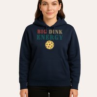 Big Dink Energy Pickleball Funny Pickle Ball Lover Retro Hoodie