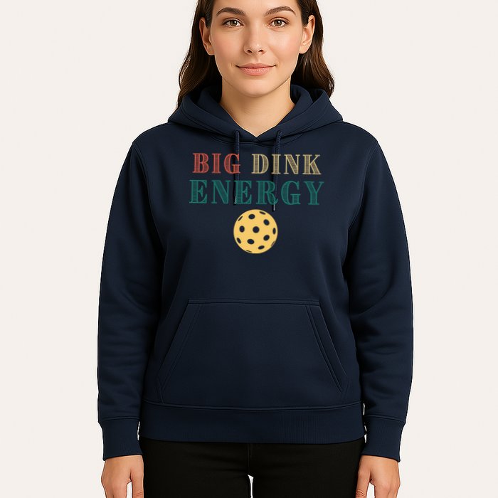 Big Dink Energy Pickleball Funny Pickle Ball Lover Retro Hoodie