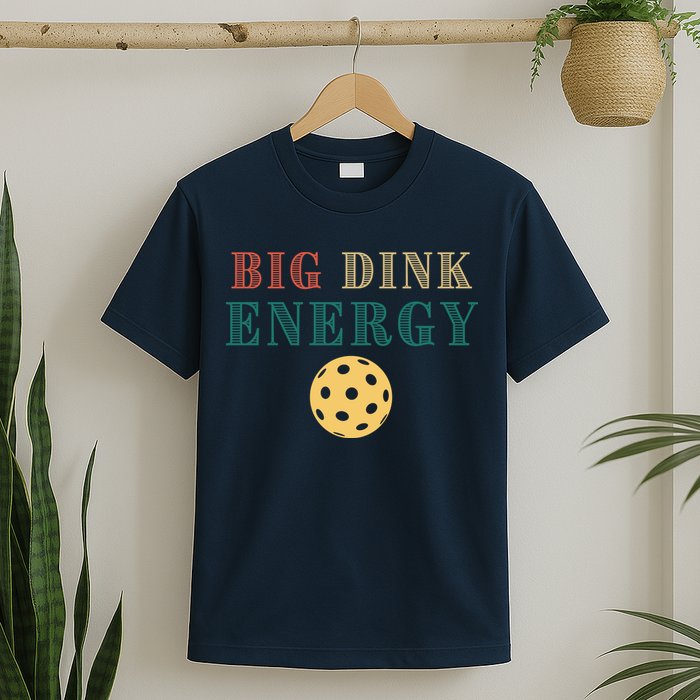 Big Dink Energy Pickleball Funny Pickle Ball Lover Retro T-Shirt