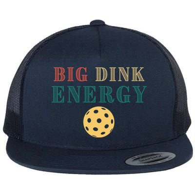 Big Dink Energy Pickleball Funny Pickle Ball Lover Retro Flatbill Hat