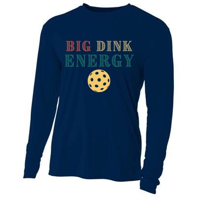 Big Dink Energy Pickleball Funny Pickle Ball Lover Retro Cooling Performance Long Sleeve Crew
