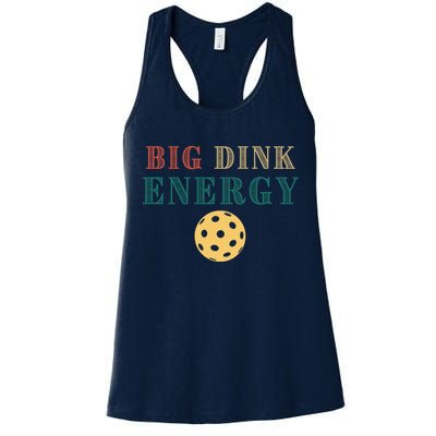 Big Dink Energy Pickleball Funny Pickle Ball Lover Retro Womens Tank Top